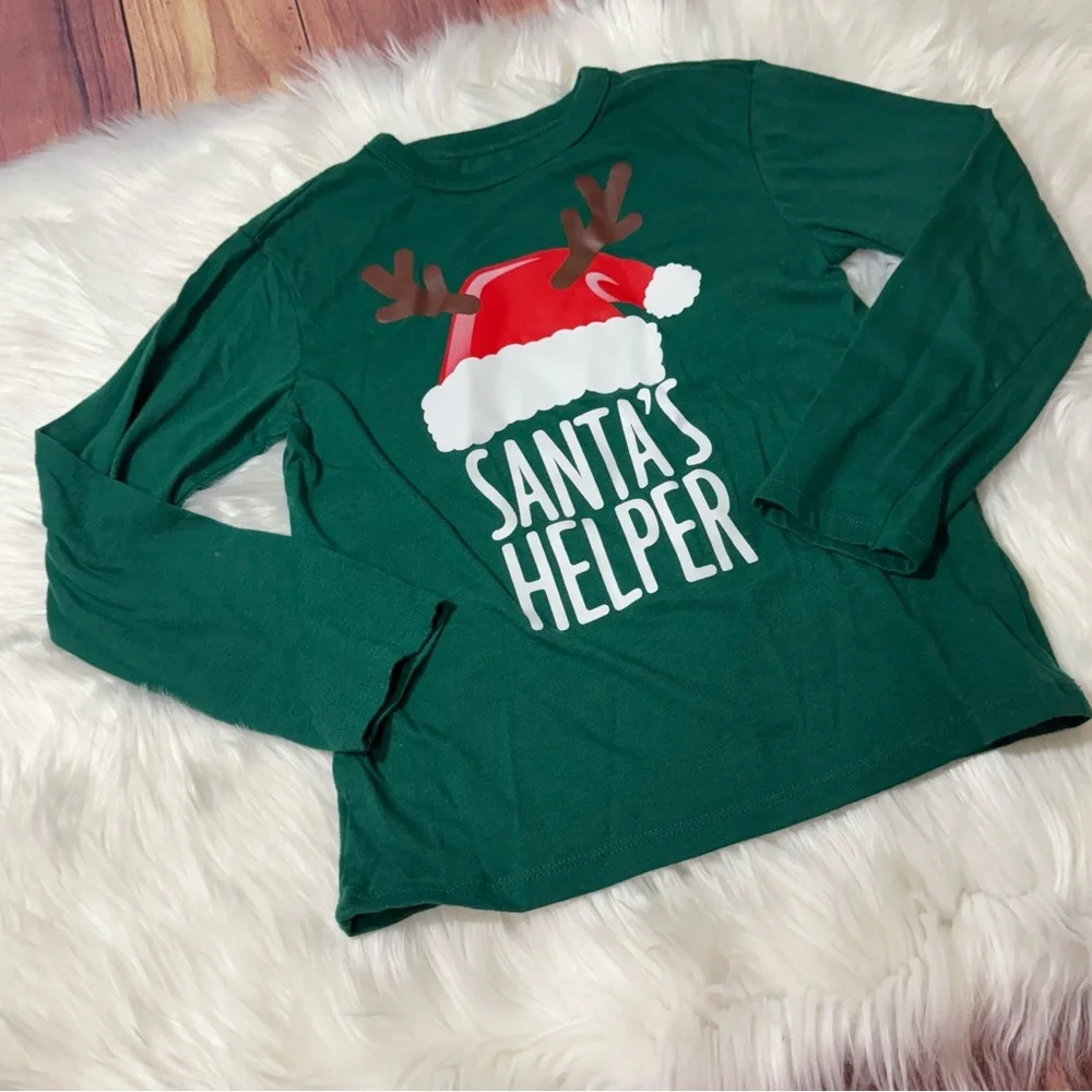 The Children’s Place Youth Boy Size Small (5/6) Long Sleeve Holiday Shirt